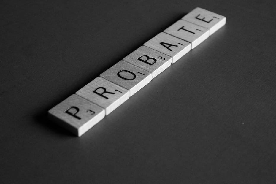 Probate spelled out in tiles. Learn about the different ways an Estate can be probated in Oklahoma.
